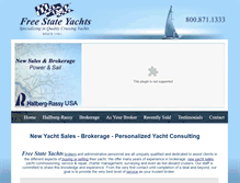 Tablet Screenshot of freestateyachts.com
